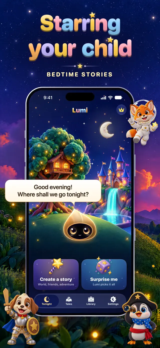 Lumi: Bedtime Stories & Tales — explore the app