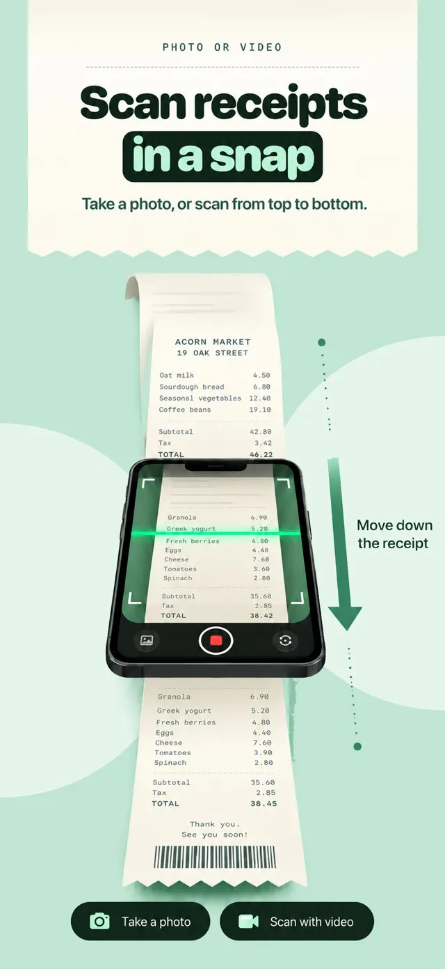 SumSnap: Receipt Scanner — App Store screenshot 2